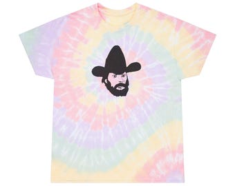 johnny chèque de paie pays hors-la-loi esquisse de légende t-shirt tie-dye