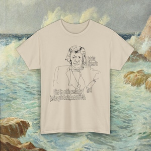 patricia highsmith sketch "i find the public passion for justice quite boring and artificial" tshirt