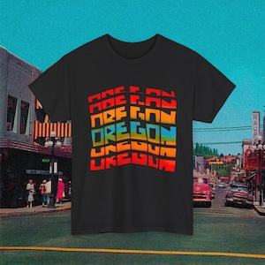 vintage oregon graphic souvenir style tshirt