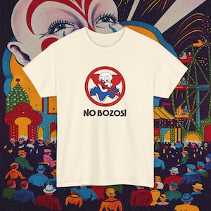 classic no bozos vintage graphic tshirt