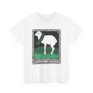 josef von diveky happy easter (frohe ostern) color lithograph lamb 1909 graphic tshirt White