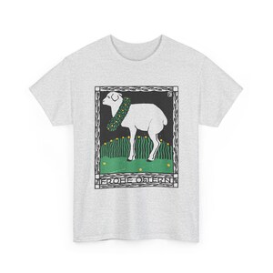 josef von diveky happy easter (frohe ostern) color lithograph lamb 1909 graphic tshirt Ash