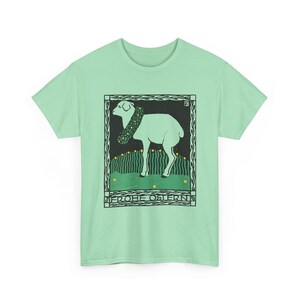 josef von diveky happy easter (frohe ostern) color lithograph lamb 1909 graphic tshirt Mint Green