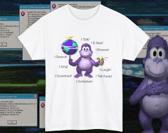 bonzi buddy vintage graphic on a new tshirt