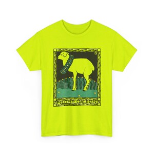 josef von diveky happy easter (frohe ostern) color lithograph lamb 1909 graphic tshirt Safety Green