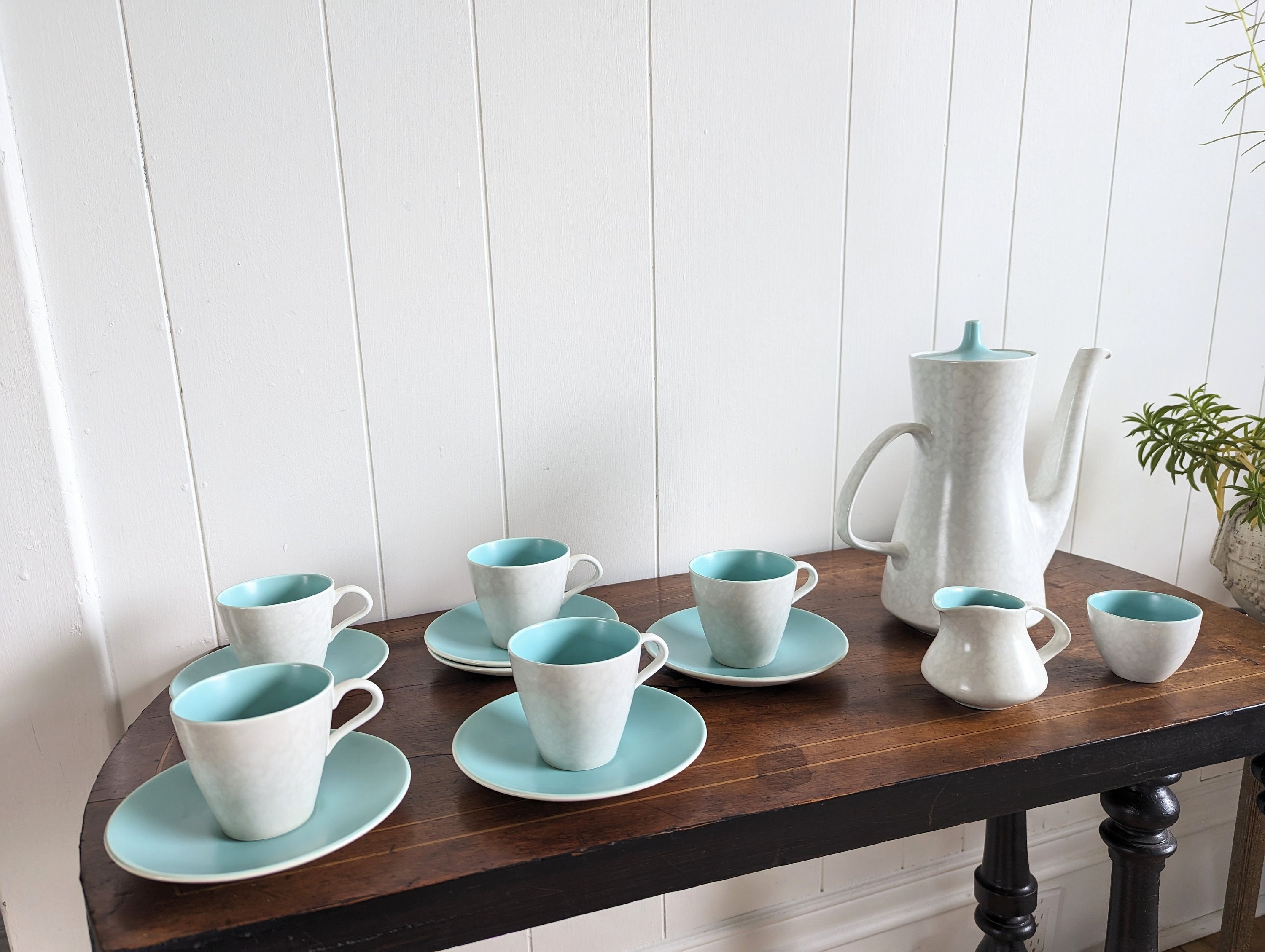 14 Piece Coffee or Tea Set by Poole England Mid-century Modern