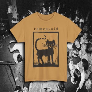 romeo void demo cassette tape cat graphic tshirt