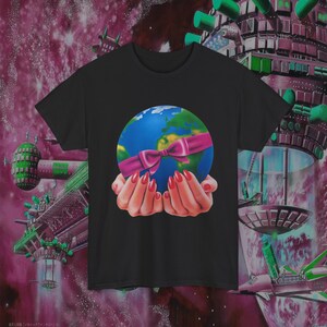1980s i&#39;d give you the world graphic  tshirt
