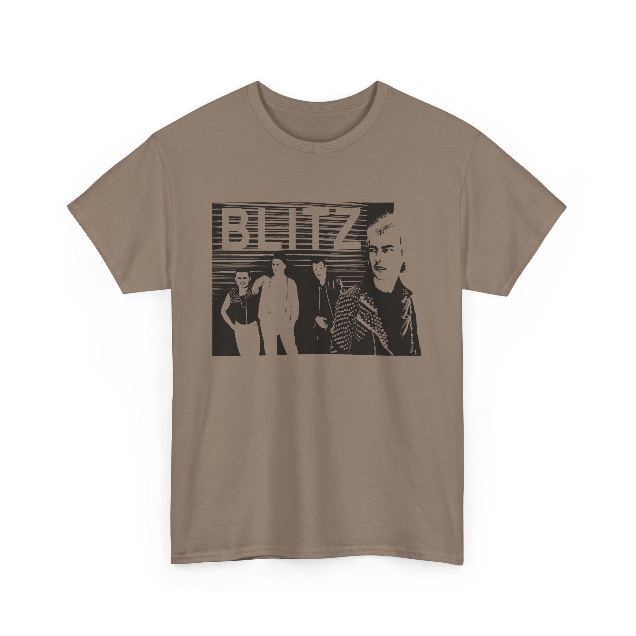 ブリッツ 1980年代 イギリス パンクバンド フォト ステンシル Tシャツ 