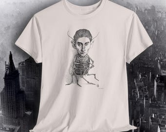 franz kafka comic sketch by rogelio naranjo tshirt