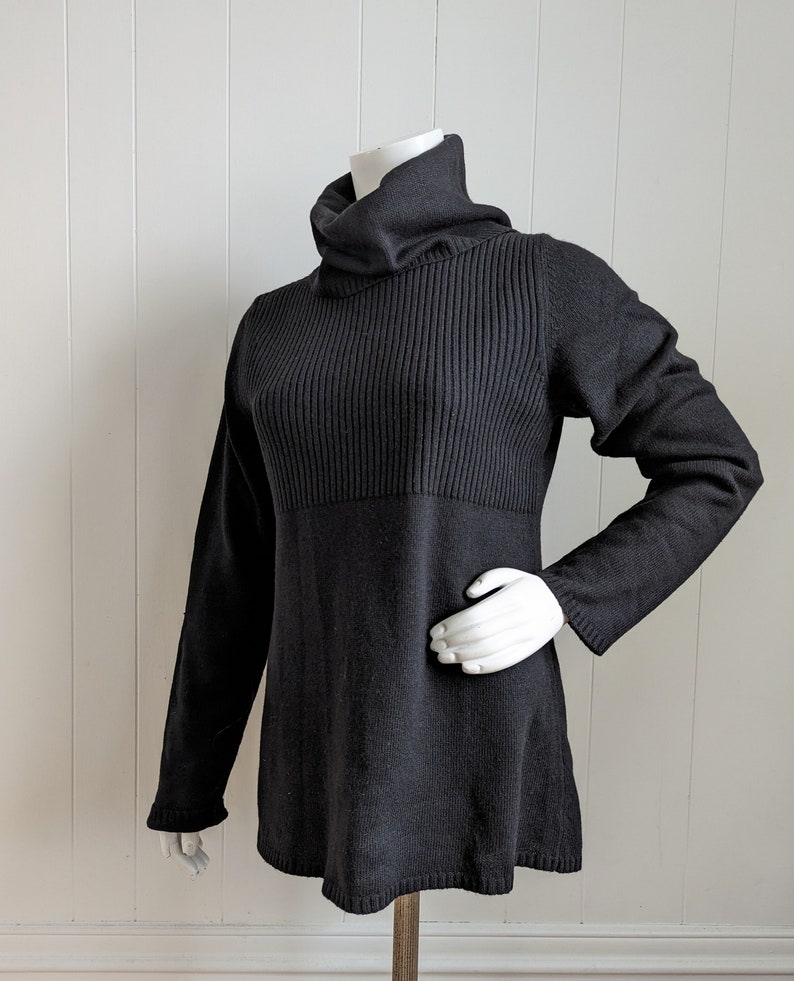 Black Cowl Neck Banana Republic Sweater Luxury Cashmere Blend Size ...