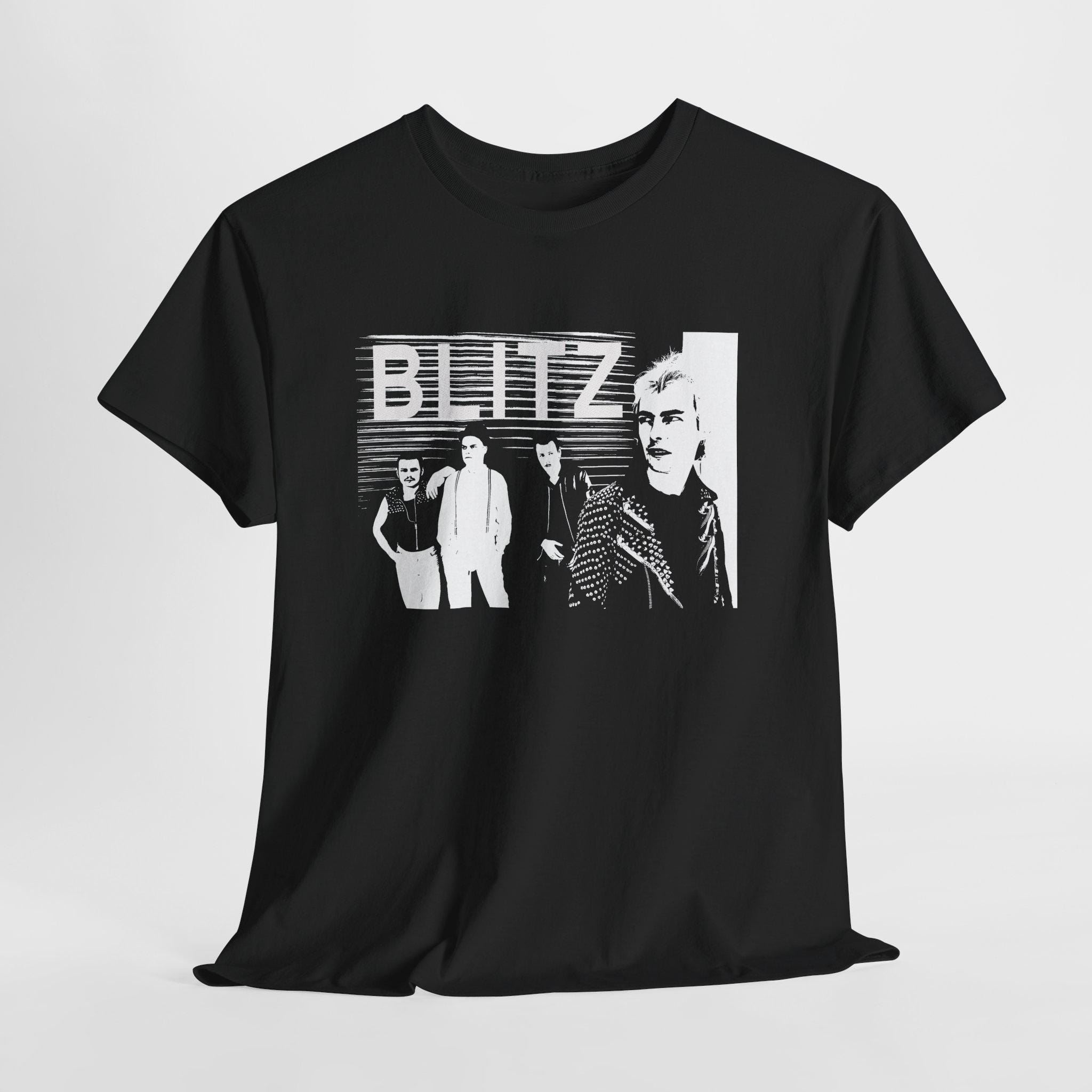 ブリッツ 1980年代 イギリス パンクバンド フォト ステンシル Tシャツ