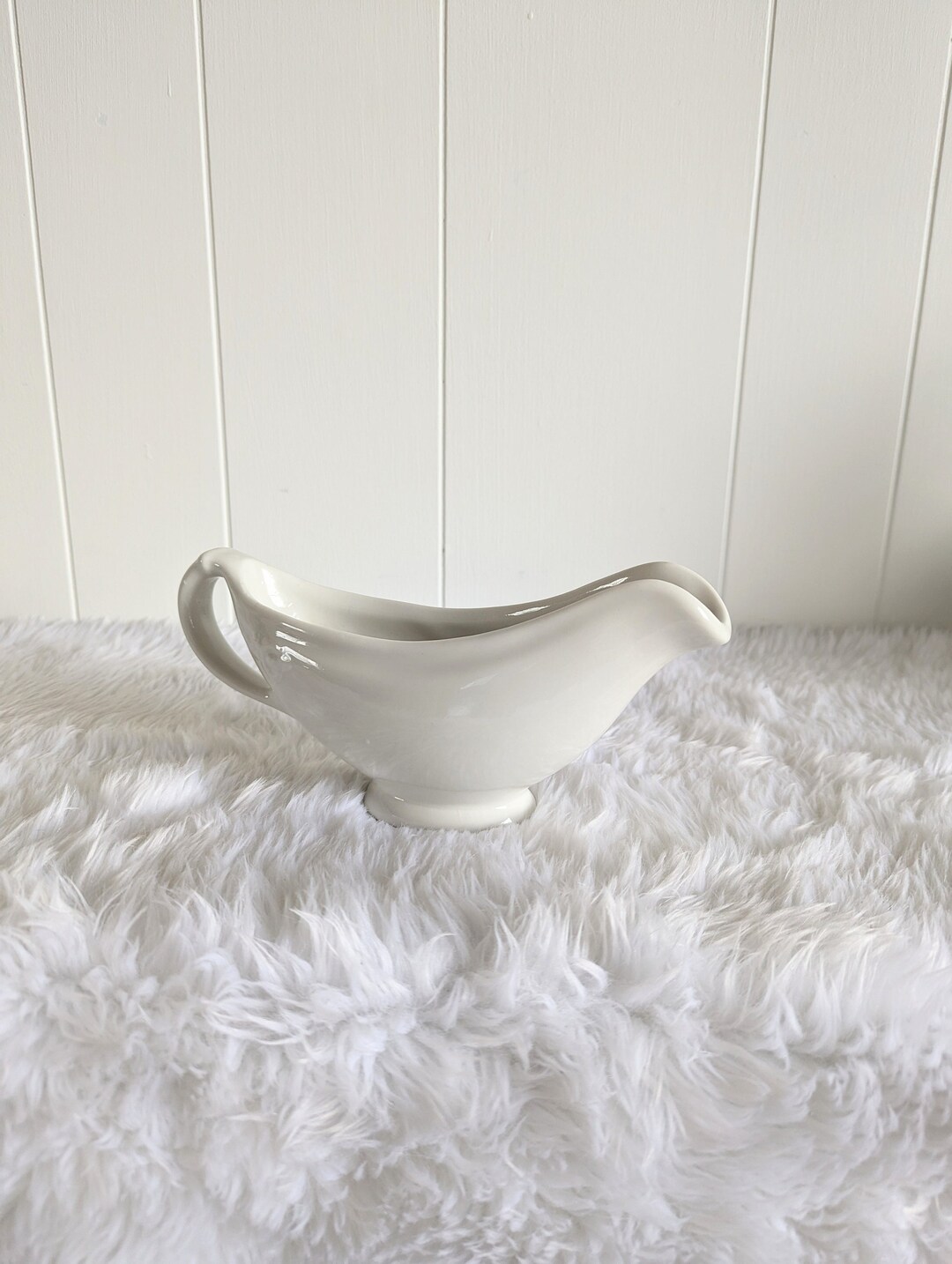 Vintage Hall Ironstone Gravy Boat Made in the USA Etsy