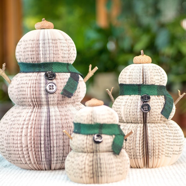 Bonhomme de neige-décor de Noël-décor de vacances-décoration de Noël-cadeaux de Noël-échange de livres-décor d'hiver-cadeau de professeur pour maman