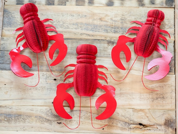 Lobster Decor-Nautical Theme Maritime and Coastal Beach Sailing Theme Party Decor