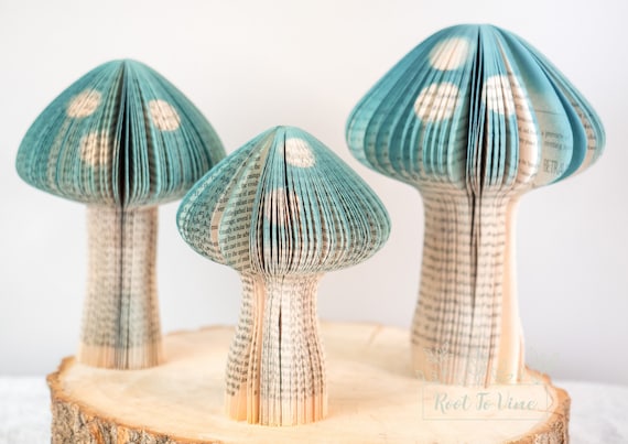 Mushroom Party Decor Book Themed Woodland Nursery Decor Gift for New Mom