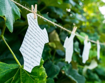 Harry Potter Decor Onesie Garland Baby Shower Book Themed Birthday Party Decor Nursery Room