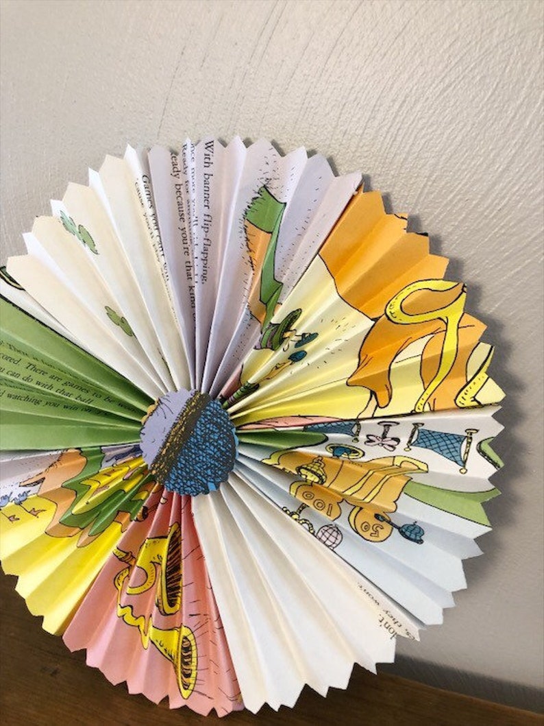 Oh the Places Paper Fans-small-Oh the Places Rosettes-Oh the Places Pinwheels-Oh the Places You/'ll Go Baby Shower