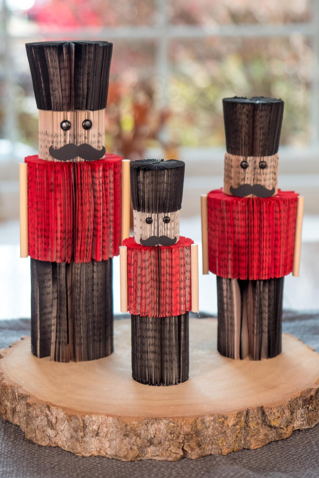 Nutcracker Decor Christmas Literary Gift for Book Lover Holiday Decor