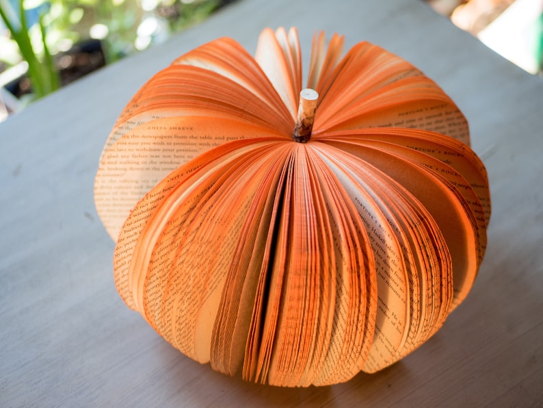 Book Pumpkins-Fall Decor-Thanksgiving Table Decor-Halloween Decor-Thanksgiving Decor-Fall Pumpkin-Autumn Decor-Cottage Core Decor image 3