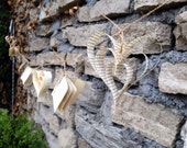 Paper Heart and Mini Book Garland-10ft-Wedding Decor-Wedding Garland-Book Garland-Bridal Shower-Paper Garland-Bunting-Baby Shower
