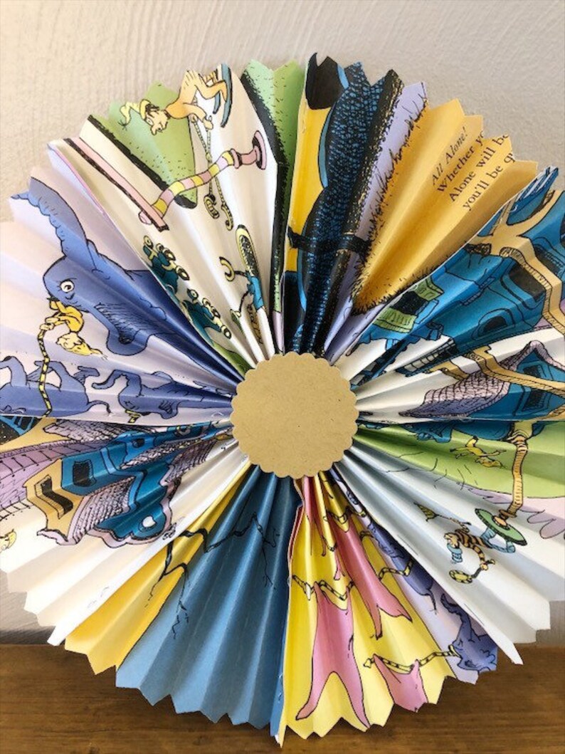 Oh the Places Paper Fans-small-Oh the Places Rosettes-Oh the Places Pinwheels-Oh the Places You/'ll Go Baby Shower