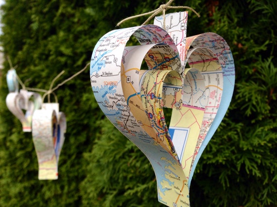 Adventure Map Decor for Baby Shower and Adventure Themed Party Book Garland