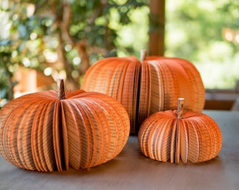 Paper Book Pumpkins-Halloween Decoration-Pumpkin Decor-Book Pumpkins-Fall Decor-Thanksgiving Decor-Fall Pumpkin-Thanksgiving Table Decor