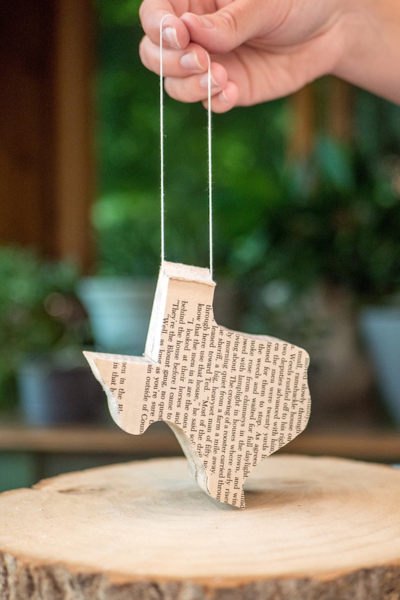 State Ornaments Personalized Book Ornament for Christmas and Holiday Gift