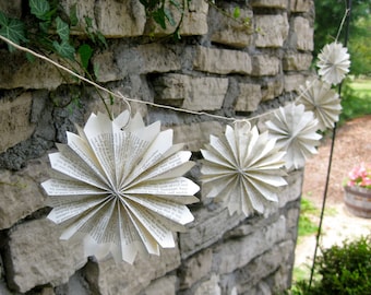 Book Theme Party Decor Paper Garland for Baby Shower Literary Themed Wedding Decor