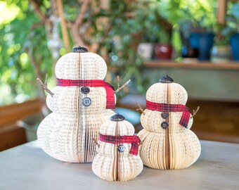 Book Snowman-christmas decor-Holiday Decor-Snowman-Christmas Decoration-Christmas Gifts-Book Exchange-Winter Decor-Gifts under 30