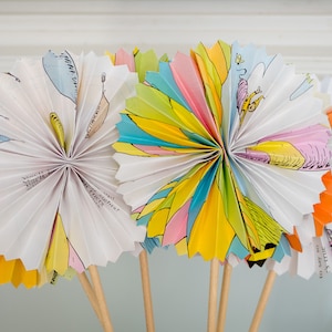 Oh The Places You'll Go Decor Pinwheels for Birthday Party and Classroom Decor