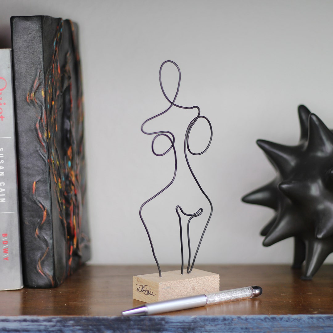 Mini Wire Sculpture, Handmade Sculpture, Figure Art, Abstract Art