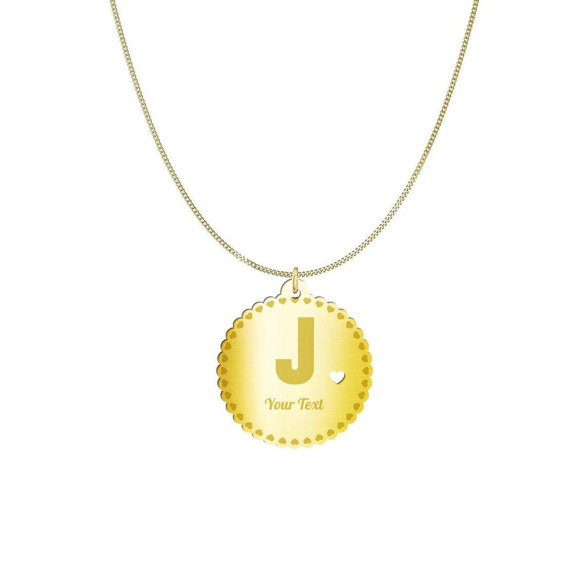 Personalized name Necklace Sterling Silver Letter J Initial Etsy