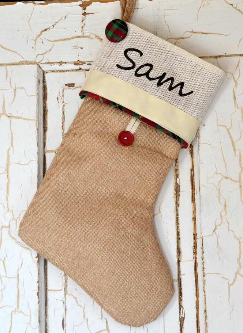 Christmas Stockings Matching tree skirts Personalized hand Etsy