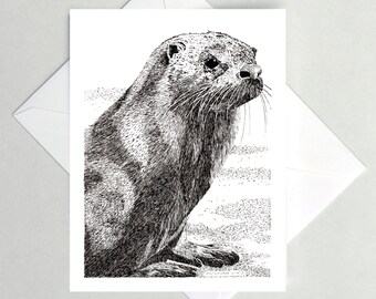 River Otter Note Cards