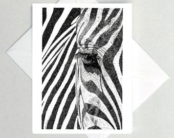 Zebra Eye Note Cards