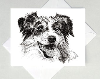 Australian Shepherd Note Cards