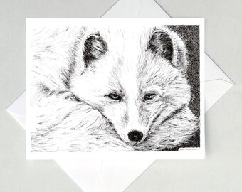 Arctic Fox Note Cards