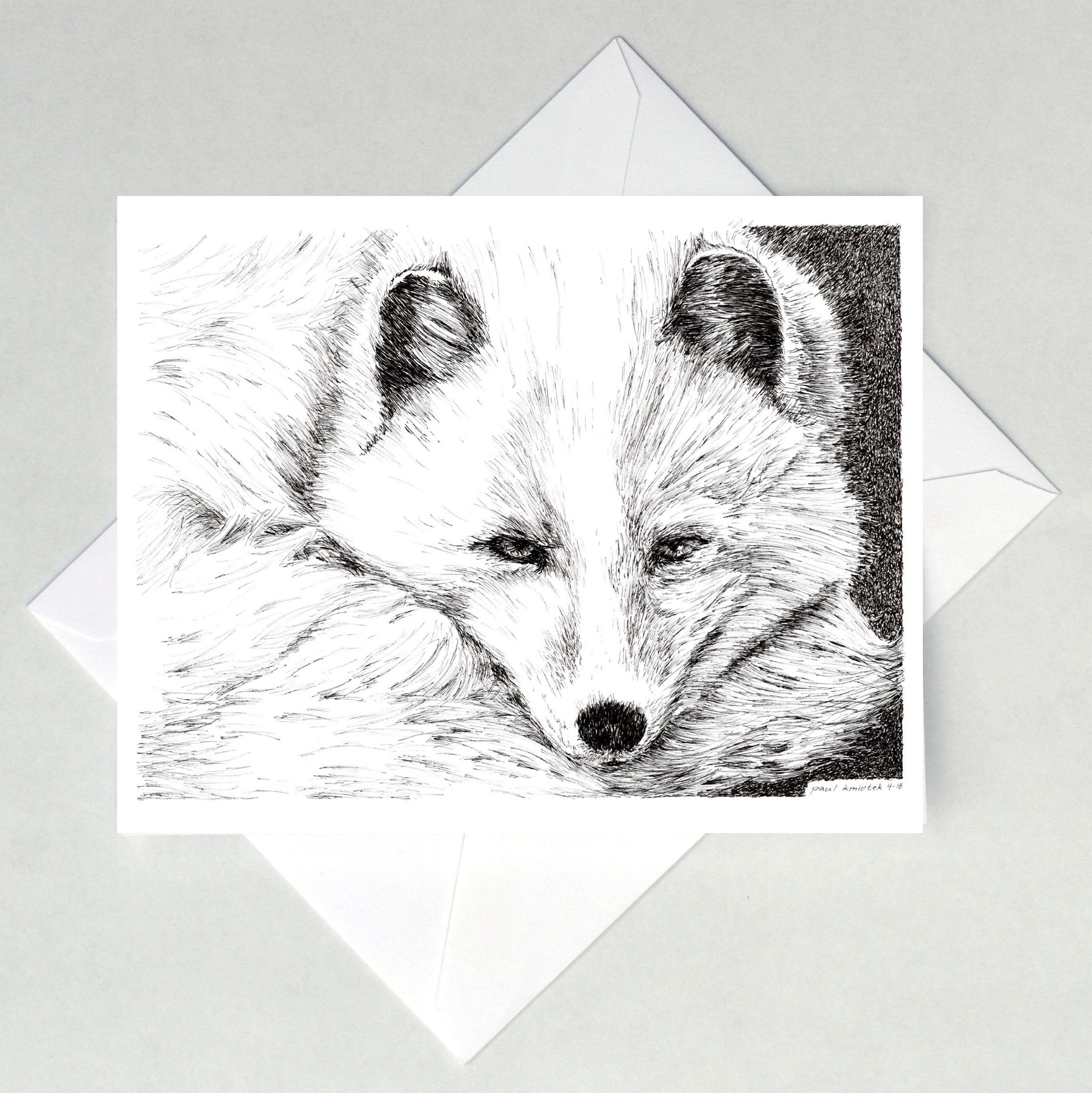 Arctic Fox Note Cards