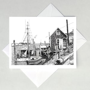 Cartes de correspondance Nantucket Wharf