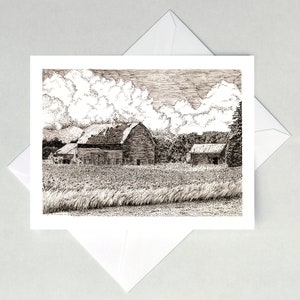 Cartes de correspondance de champ de maïs du comté de Columbia