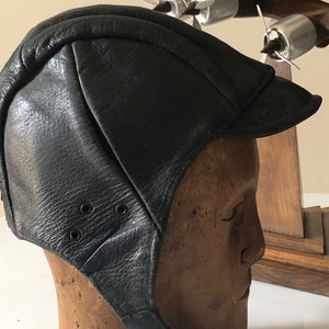 Casco da aviatore vintage in vera pelle | elmetto pilota WWI Italia anni ’20–’30