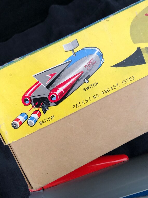 Space Ship, Planet Explorer, Spaceship, Tin Toy, Complete, Working, Masudaya Trade Mark Modern Toys Japan, Vintage 1960s, Japan - Etsy Space Ship, Planet Explorer, Spaceship, Tin Toy, Complete, Working, Masudaya Trade Mark Modern Toys Japan, Vintage 1960s, Japan - Etsy
