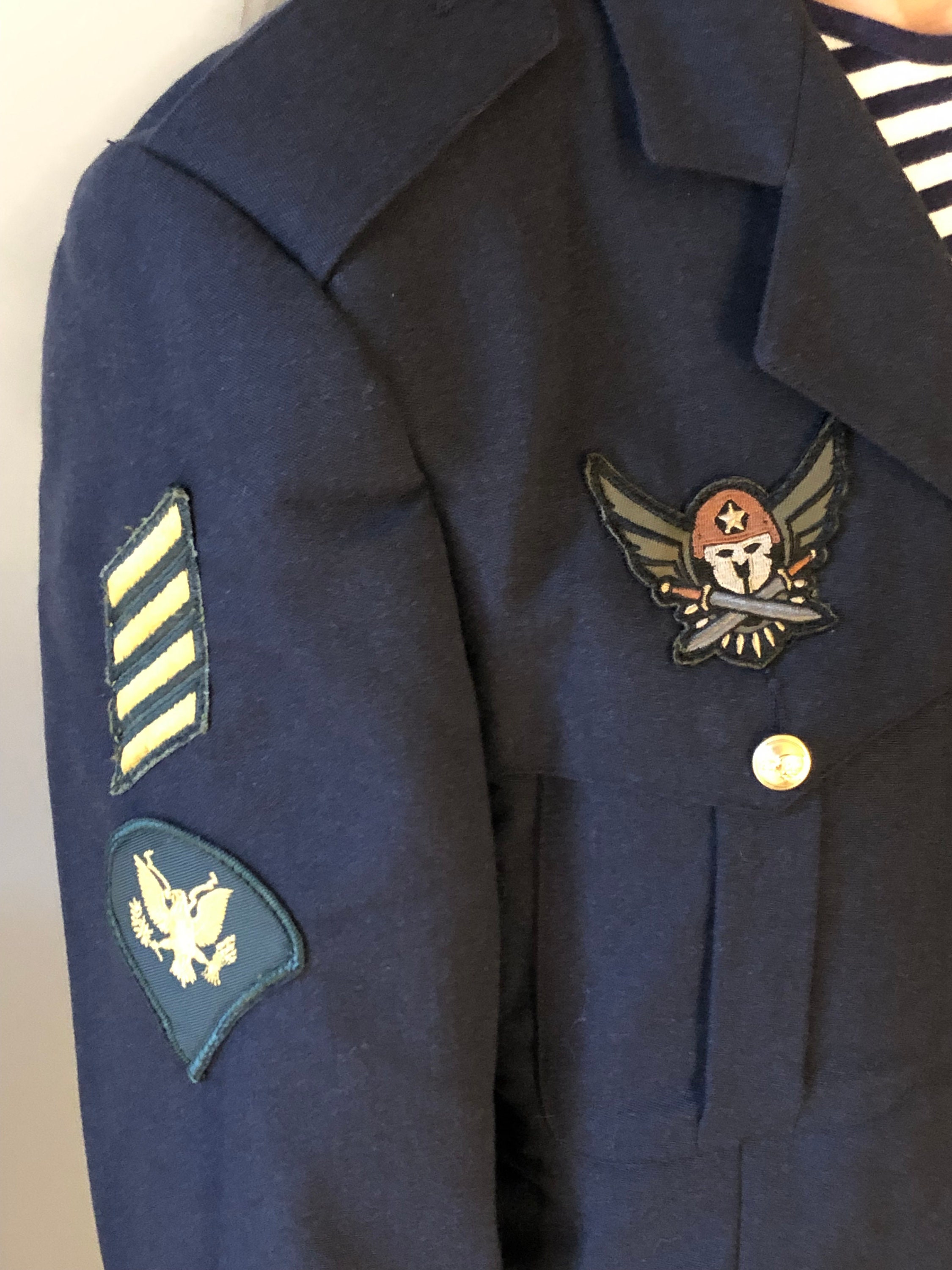 イタリア空軍 短丈ジャケット70s 芸術の国…製？【イタリアの軍服】空軍コットンフライト