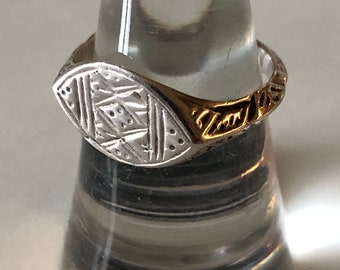 Ancient silver ring, wedding ring, band, hand chiseled, Tuareg, Touareg, nomads, Berbers, Afghanistan, North Africa, early 1900s