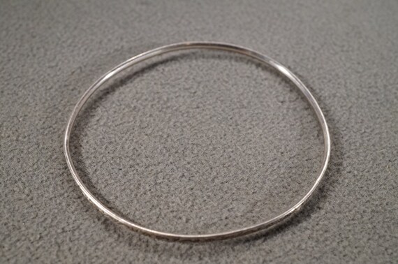 vintage sterling silver stackable bangle bracelet… - image 3