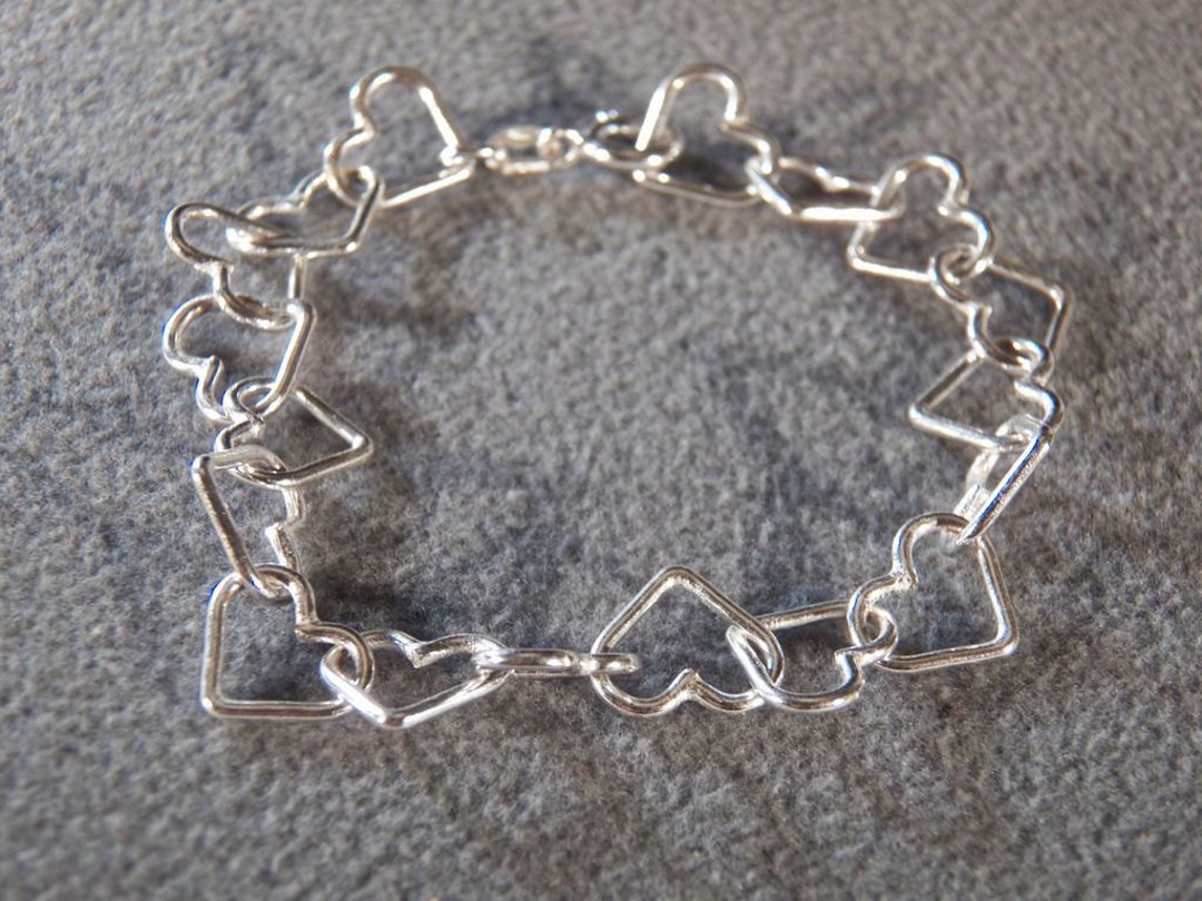 Vintage Heart Sterling Silver 925 Diamond Signed DK CU