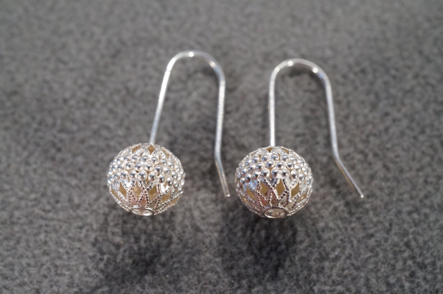 Vintage Sterling Silver Fashion Earrings With Decorative Etsy UK