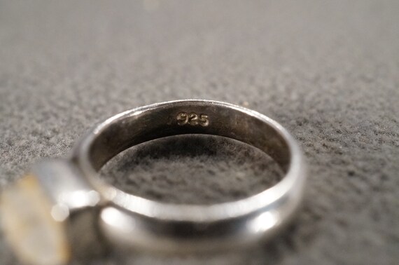 Vintage Wedding Band Stack Design Ring Sterling S… - image 5